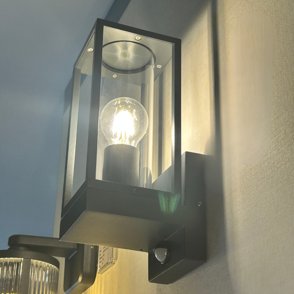 Vintage Cage Lantern Motion Sensor Wall Light - Image 2